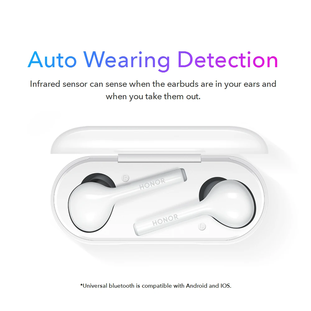 Huawei Honor Flypods Lite беспроводные наушники Bluetooth наушники TWS наушники водонепроницаемые IP54 Tap управление с зарядным устройством