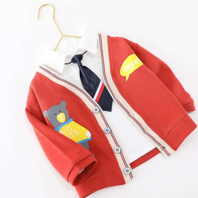 

Fashion Children Clothes Spring Autumn Baby Clothing Boys Casual Jacket T-Shirt Pants 3Pcs/Sets Toddler Costume Kids Tracksuits