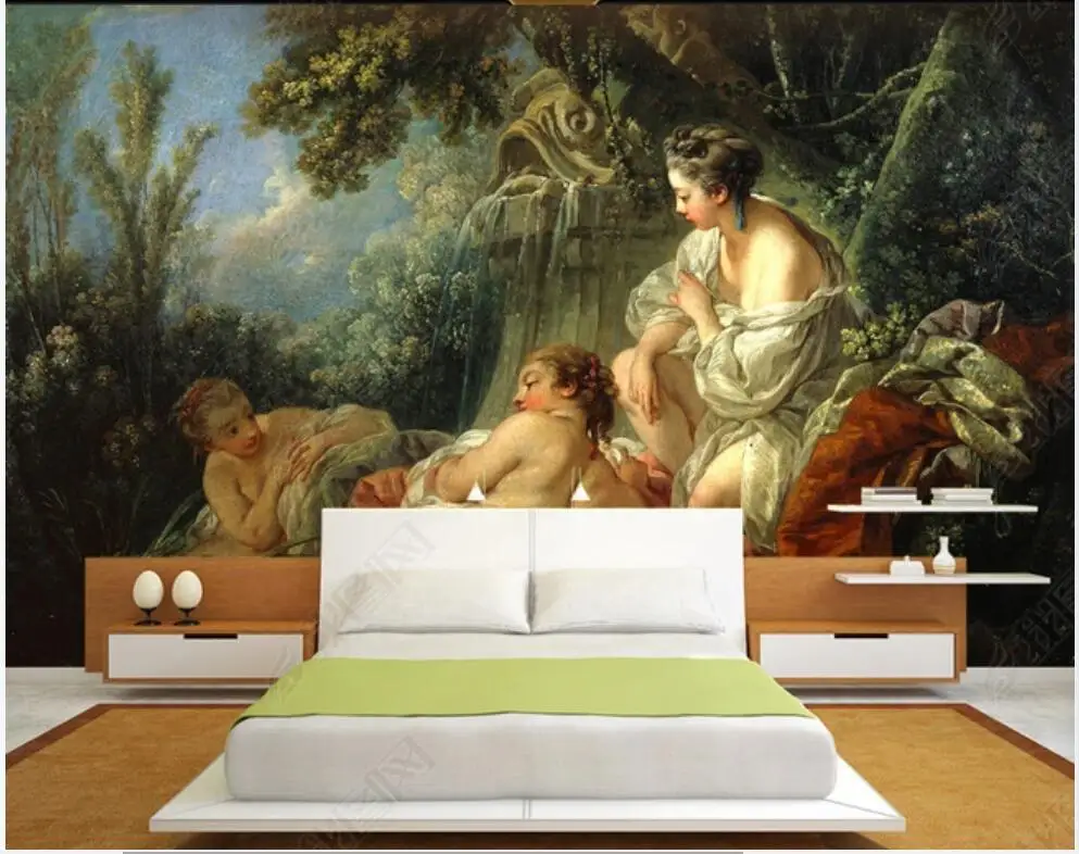 

3d photo wallpaper custom mural HD European Classical Beauty Nude Oil Painting bedroom Wallpaper for walls in rolls home decor