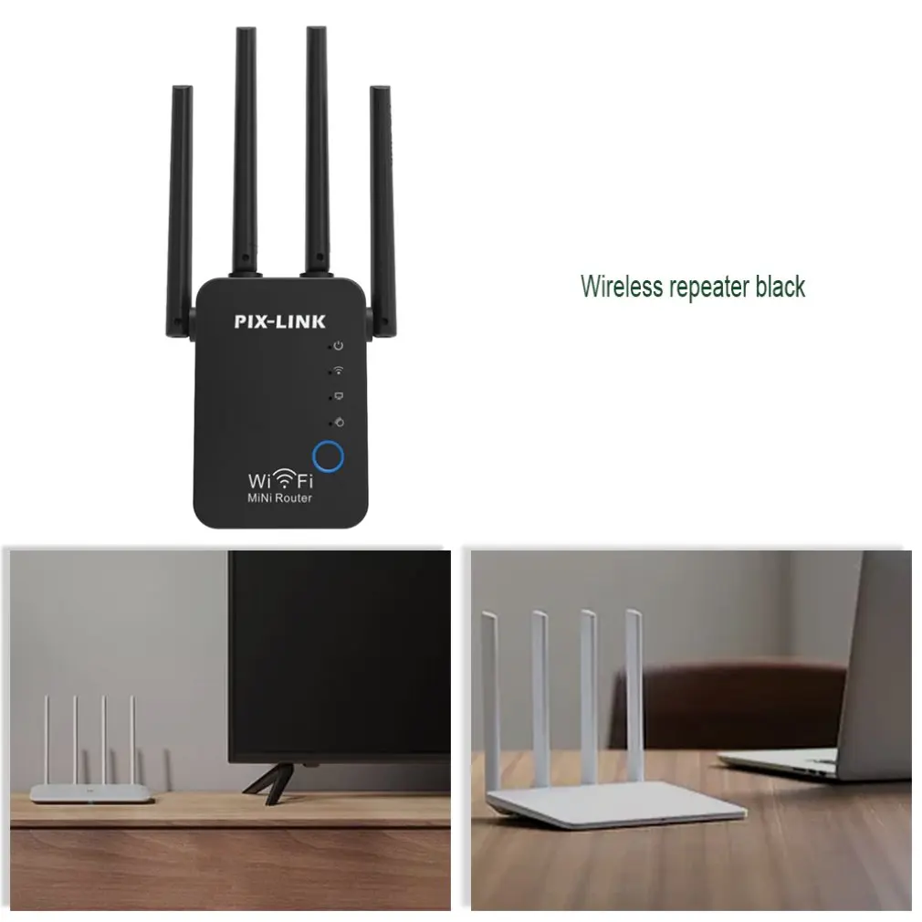 

1 Set Ac1200 Wifi Repeater&Router 2.4G And 5G Wireless Range Extender Booster 300Mbps Wireless Repeater