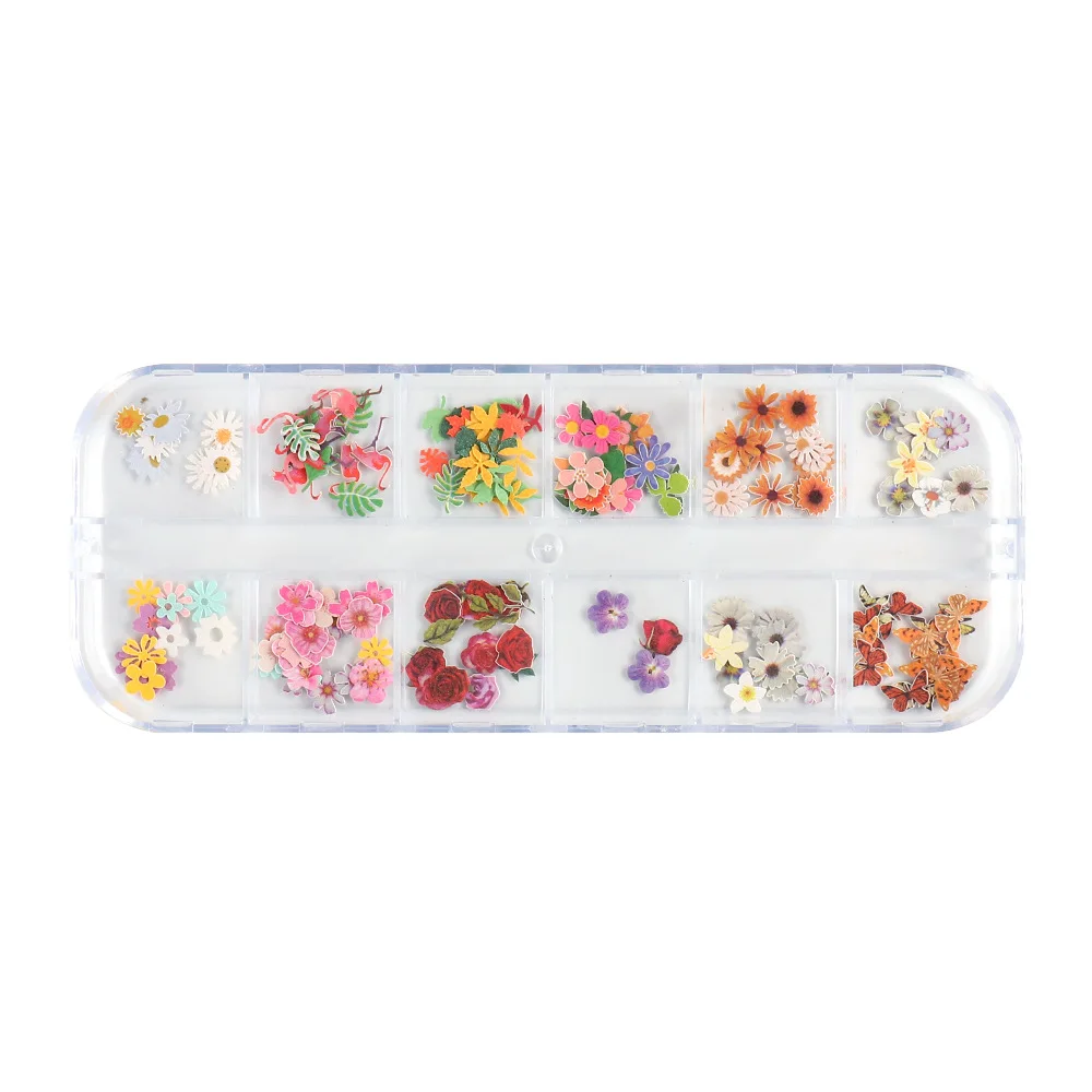 

New Nail Ornament Ultra-Thin Nail Art Wood Pulp Flower Leaves Mixed Nail Sticker Decoration nails accessoires