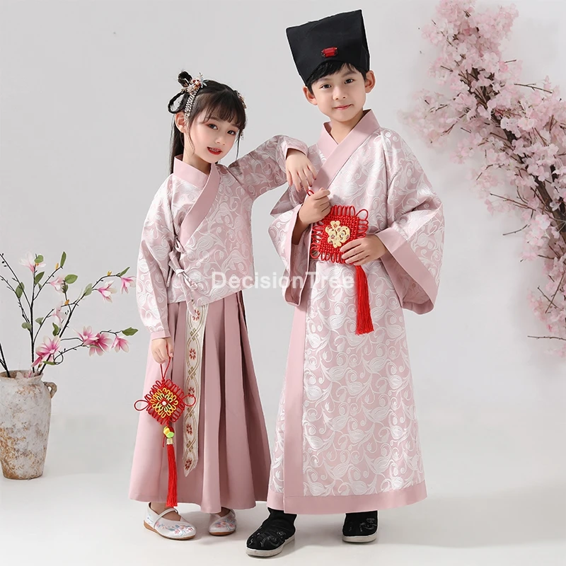 

Традиционные костюмы для танцев в древнем китайском стиле, классические детские костюмы для девочек, костюм династии Тан, платье ханьфу, 2021