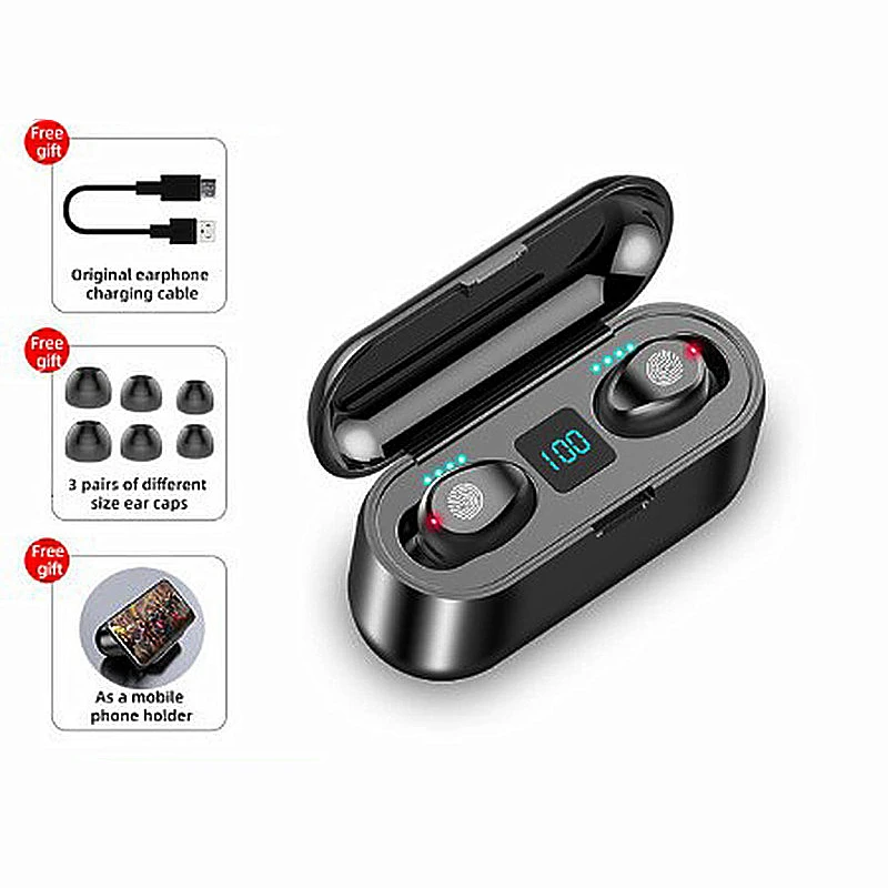

Bluetooth Headphones with Microphone Touch Control Headphone Wireless Mini In-ear Earbuds Sport Running Fone Bluetooth Headphone