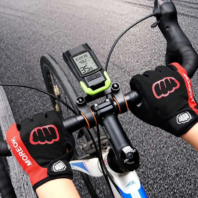 

4000mAh Bicycle Front Light Set USB Rechargeable Headlight With Speedometer Horn 800 Lumen LED Bike Lamp Odometer Accessories