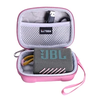 ltgem dustproof pink eva hard case for jbl go 3 portable speaker with bluetooth built in battery