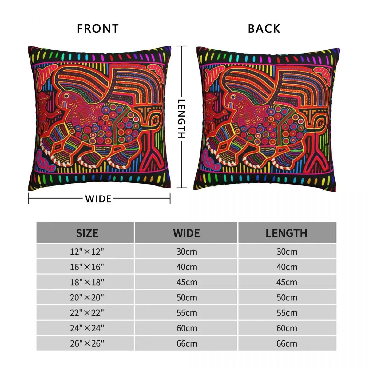 Индейская Подушка Kuna чехол из полиэстера и льна с бархатным узором декоративная