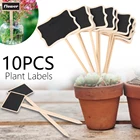 10 шт., деревянная мини-доска для украшения сада