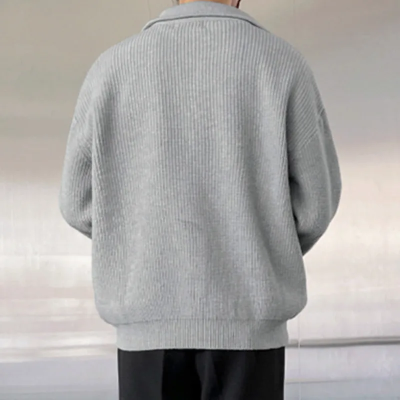 Мужской пуловер IEFB свитер на осень и зиму утепленные повседневные трикотажные