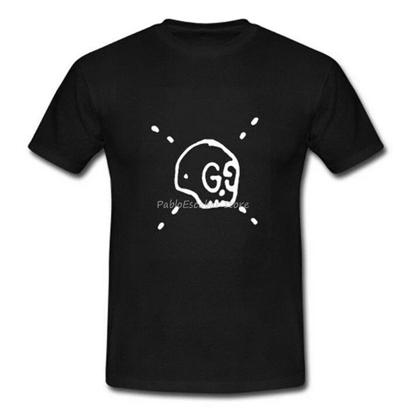 Футболка мужская черная с коротким рукавом привидение размеры от S до 3Xl забавная