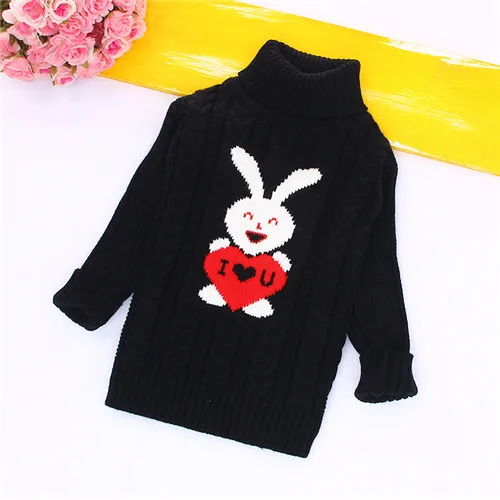 Фиолетовый Unini-yun/осенне-зимние детские теплые свитера с высоким воротником для маленьких мальчиков и девочек; пуловер; Верхняя одежда; Рождественский свитер - Цвет: Фиолетовый