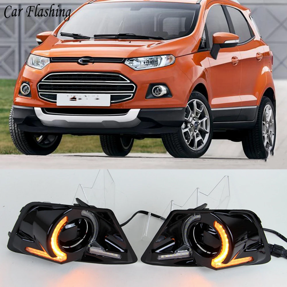 Автомобильная проблесковая 1 комплект светодиодный DRL Габаритные огни дневного