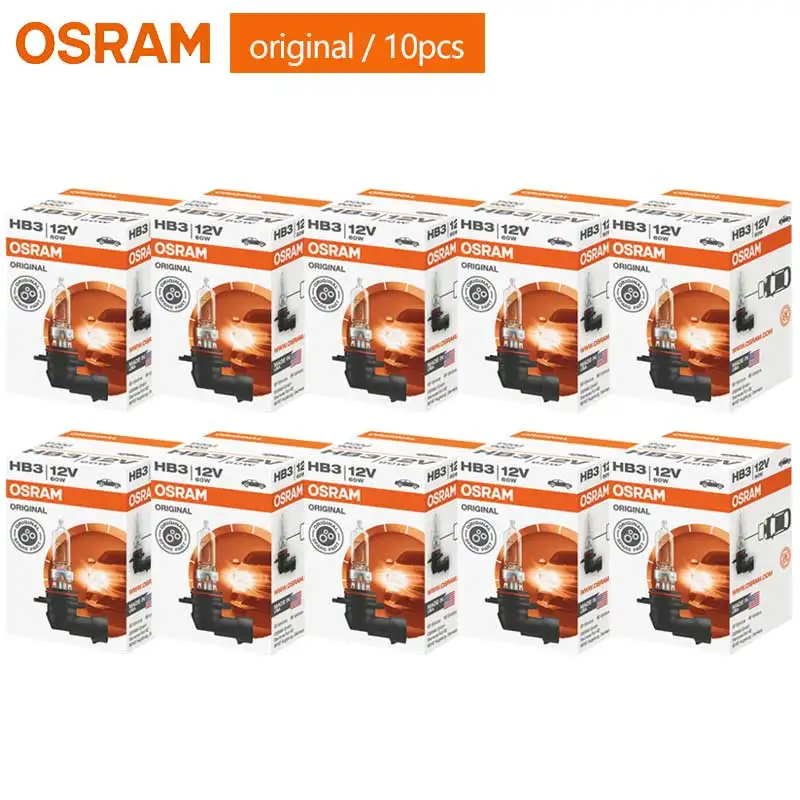 OSRAM оригинальная галогенная лампа 9005 HB3 12V 60W 3200K Стандартная автомобильная фара
