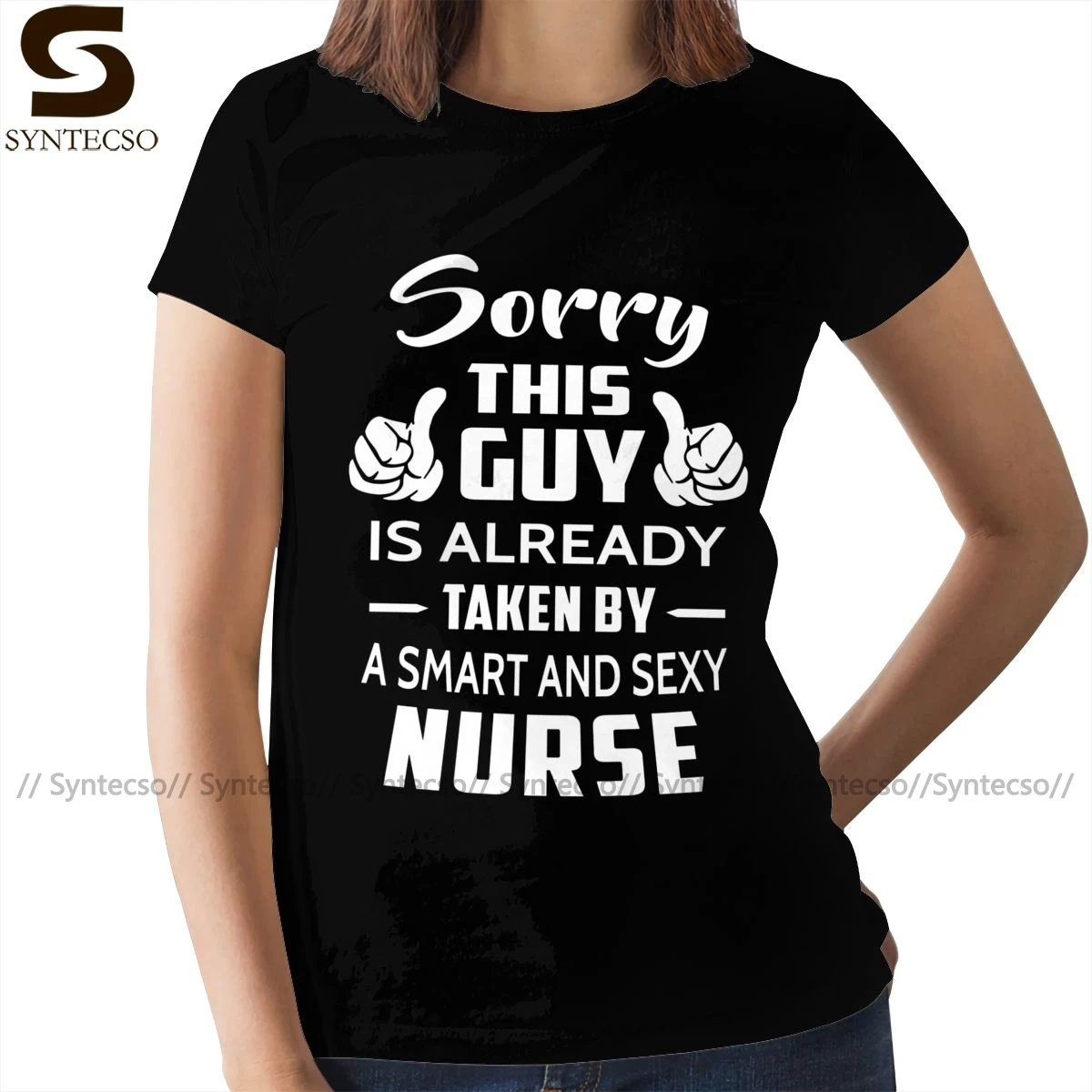 Футболка с изображением жены извините что парня взяла умную и сексуальную сестру