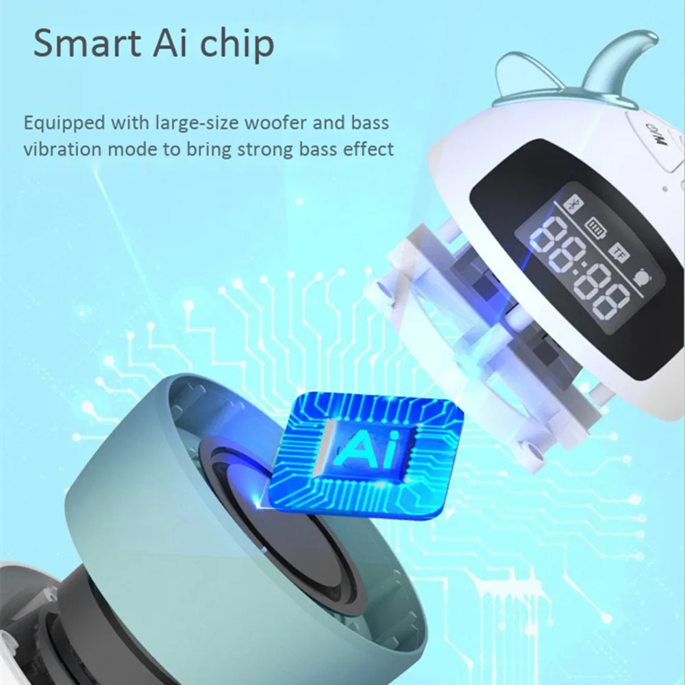 A1 Смарт bluetooth динамик голосовой разговор Мобильный Телефон Вызов TF карта