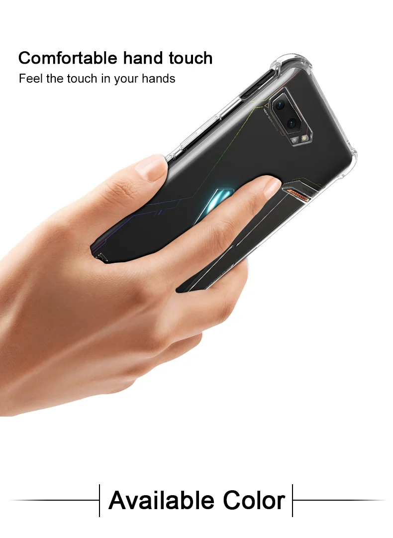 IMAK 360 Защитный TPU для Asus Rog Phone для удостоверения личности-2 Asus Rog Phone II с украшением в виде кристаллов чехол Прозрачный чехол для телефона чехол для Asus ROG Phone2 ZS660KL