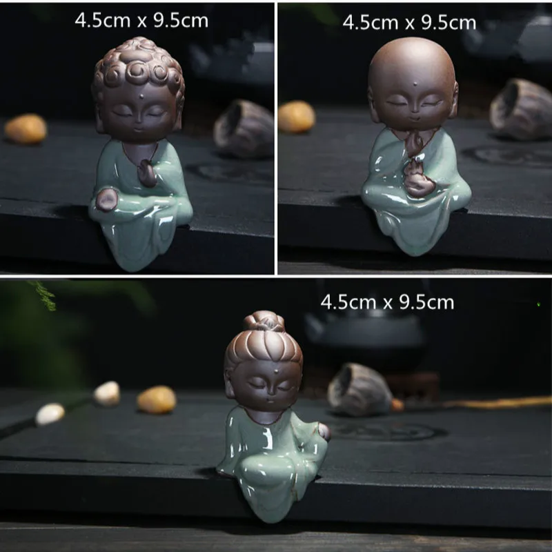 Креативные маленькие Буддийские статуи тафагата милые керамические чайные