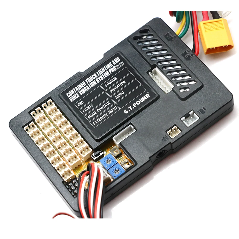 G.T.POWER световая и звуковая вибросистема для контейнерного грузовика Pro Tamiya RC4WD