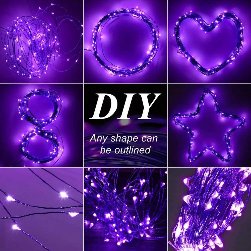 

20m 200LED Fairy Lighting Strings Solar Outdoor Waterproof Copper Wire Lamp 8 Modes Wedding Garden Christmas Decor String Light