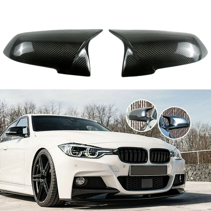 

for-BMW F20 F21 F22 F30 F32 F36 F48 F49 Carbon Fiber Side Rear View Mirror Cover Trim Side Wing Mirror Caps