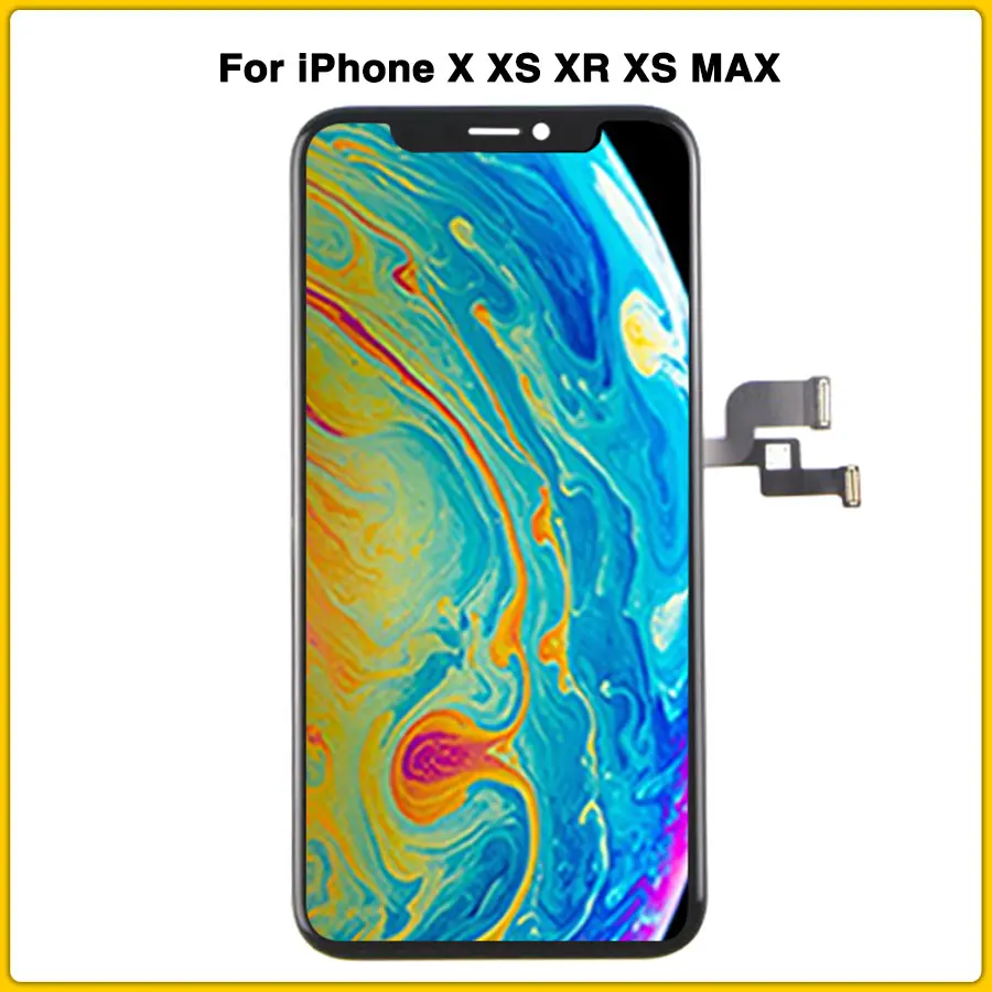 ЖК дисплей AAA для iPhone X XS XR MAX с сенсорным экраном и дигитайзером в сборе