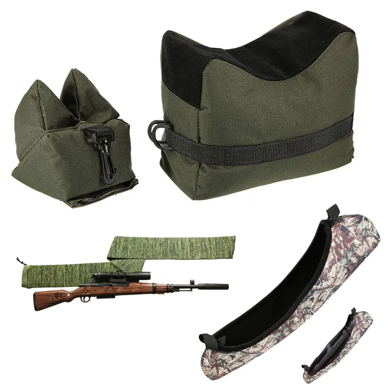 

Tactical Sniper Shooting Gun Rifle Rest Bag Set Front & Rear Target Bench Unfilled Stand Support Sandbag Hunting Accessories Bag