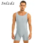 Мужской гимнастический костюм, боди, балетный купальник, костюмы для балета, облегающий купальник для танцев, костюмы без рукавов, боди