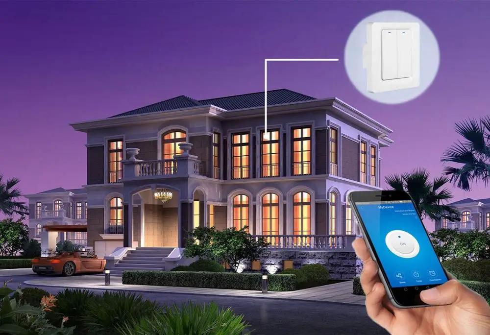 Wi-Fi дистанционный переключатель освещения кнопочный приложение Smart
