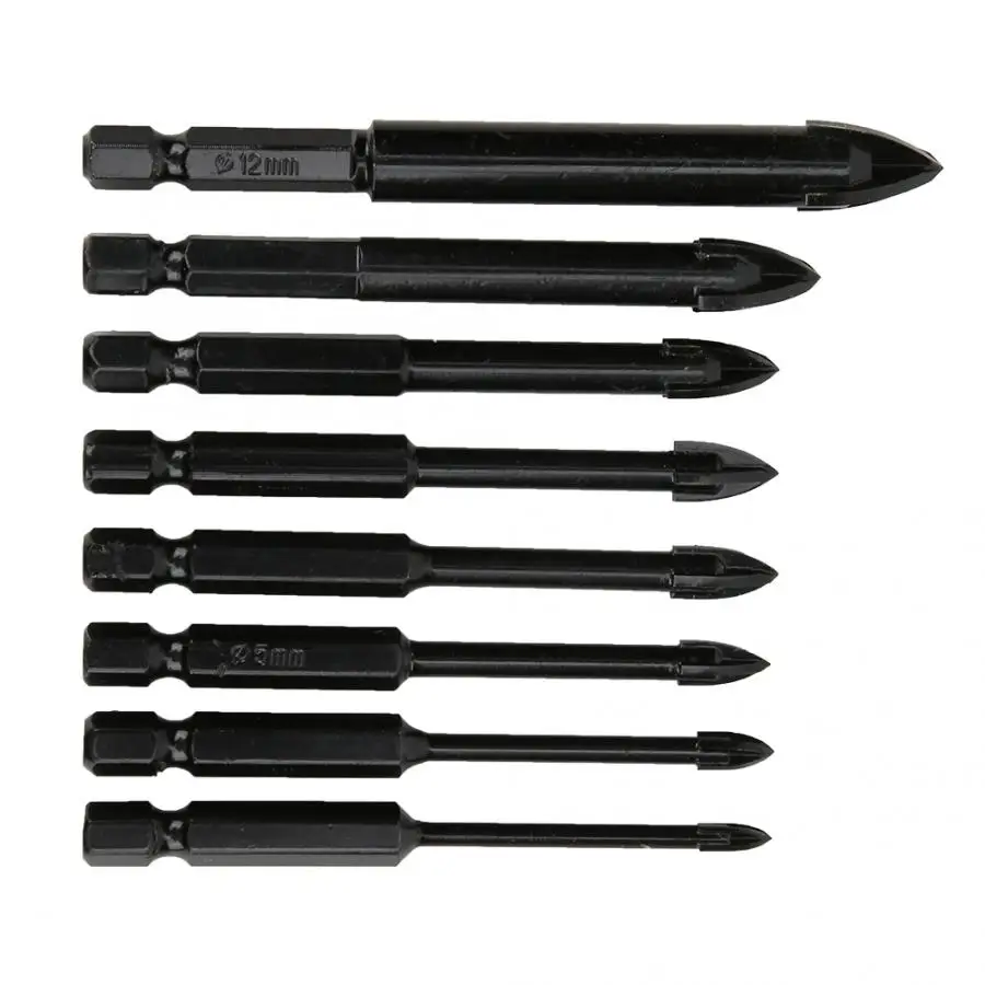 Сверла с шестигранным хвостовиком 8 шт. сверла из высокоуглеродистой стали 3 мм 4 5