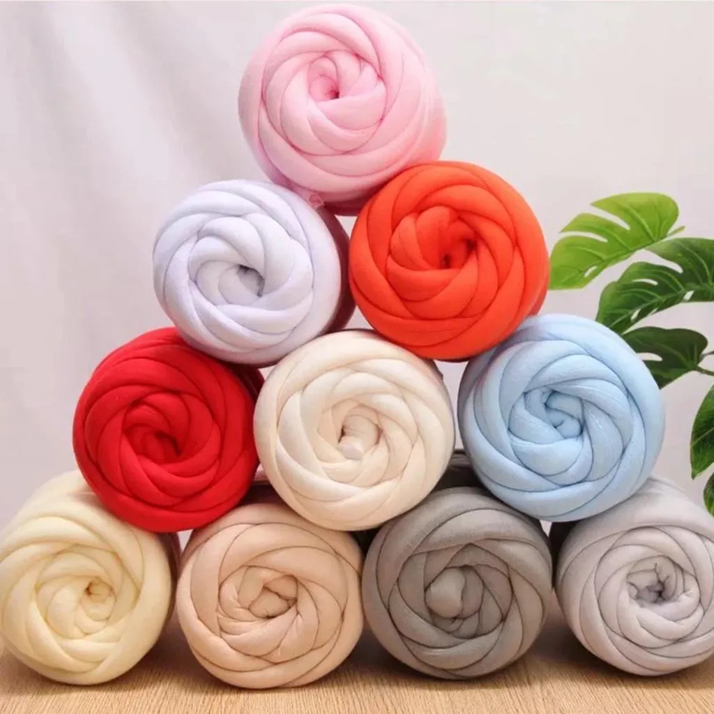 Супер плотная пряжа хлопковая трубка из мериносовой шерсти альтернатива сделай