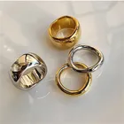 Женские кольца с неровной геометрией AOMU, яркие боковые кольца в стиле панк, подарок на день рождения, вечевечерние, хип-хоп, 2020