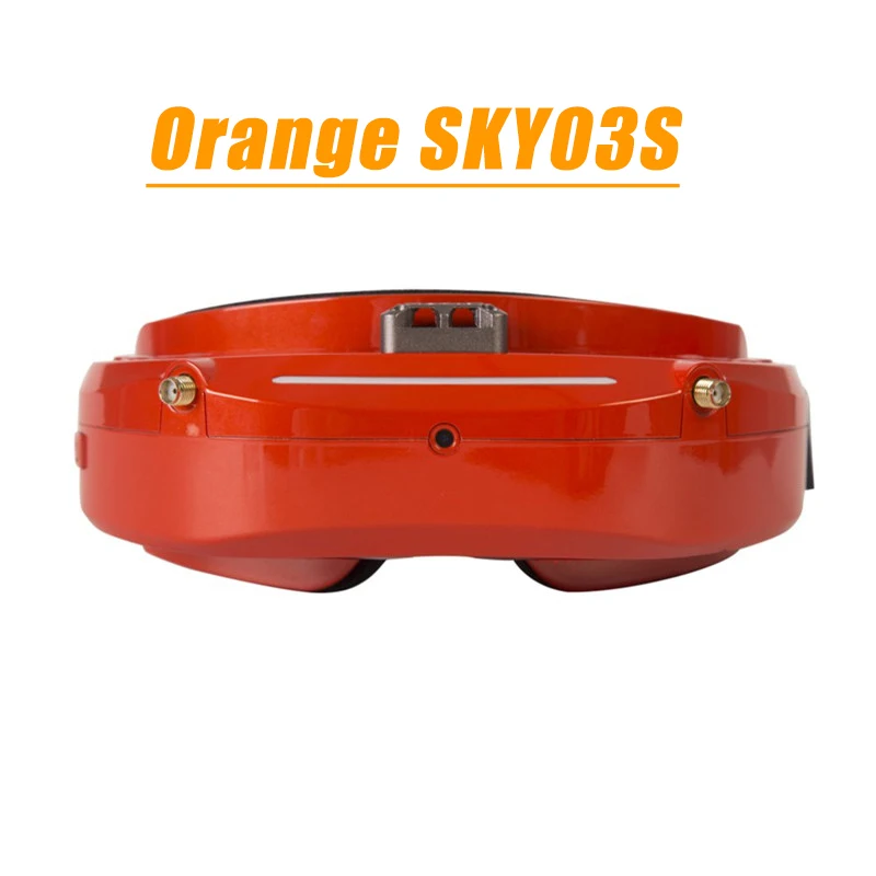 Skyzone SKY03O O светодиодный/SKY03S/SKY02C/SKY02X 5,8 ГГц 48CH разнообразие FPV очки для радиоуправляемого дрона Accs OSD DVR HDMI и головной вентилятор светодиодный - Цвет: Orange SKY03S