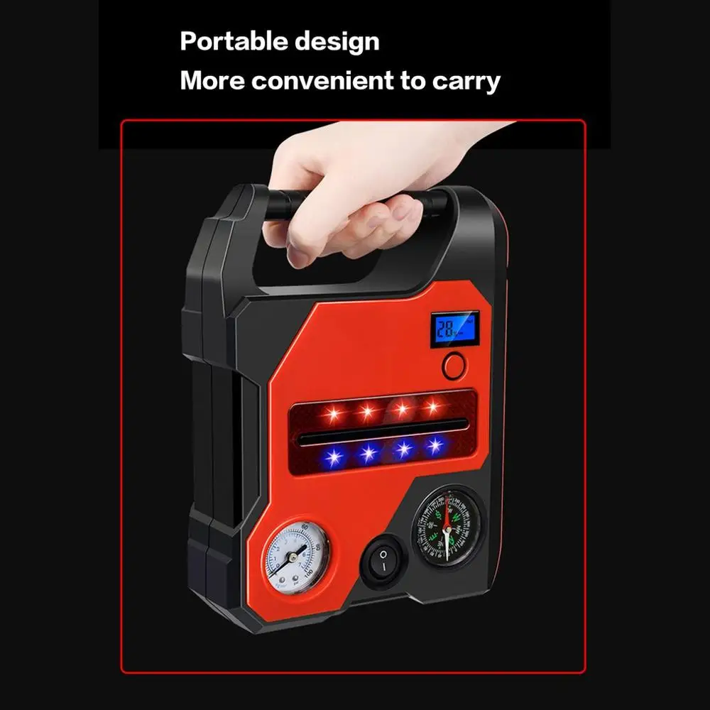 22000 ма · ч портативный автомобильный пусковой стартер шин надувной аккумулятор