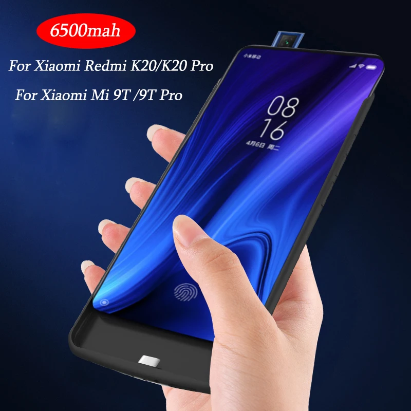 Высокое качество, 6500 мАч, чехол для внешнего аккумулятора для Red mi K20/K20Pro, запасная батарея для Xiaomi mi, 9 T/9 T Pro, чехол для аккумулятора