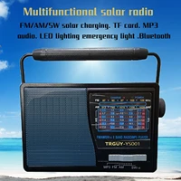 creative full band solar radio multi function mp3 audio card led lighting flashlight bluetooth connection mobile phone