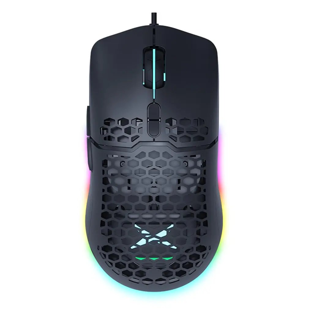 

M700 PMW3389 16000DPI RGB Gaming Mouse 67g Lightweight Honeycomb Shell Ergonomic Mice with Soft rope Cable For Computer Gamer