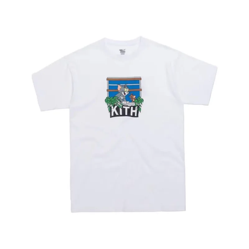 Kith футболка 2019SS Новые мужские и женские Футболки Tom Jerry лучшее качество хлопок Повседневная футболка Kith Astor модная уличная футболка