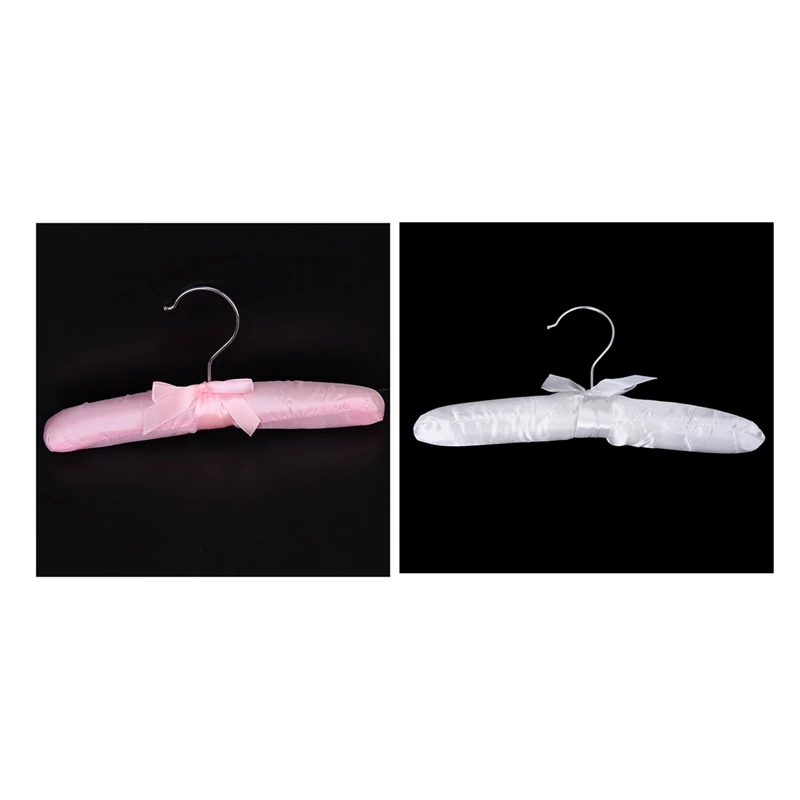 10 шт. Детская вешалка: 5 Роскошная детская одежда с атласной подкладкой вешалка