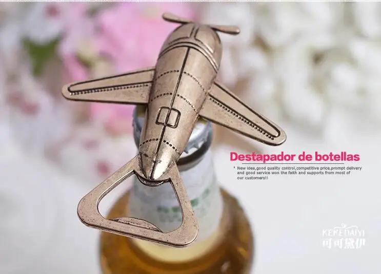 Античная Открывалка для винных бутылок с самолетом подарок гостей на свадьбу или