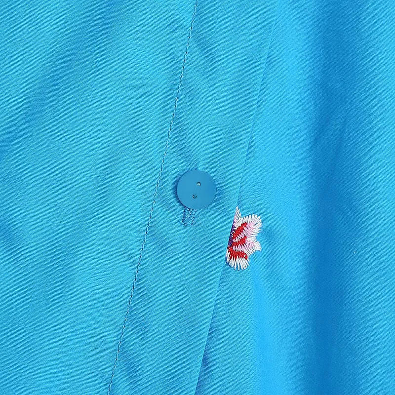 ZRN женское многослойное платье с цветочной вышивкой и круглым вырезом летнее