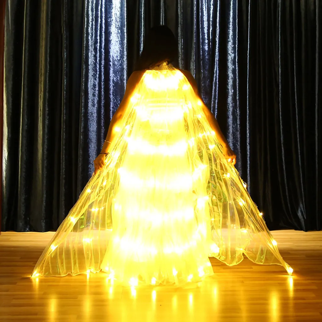 Circus LED Color Variable 4 Discoloration Tron Wings Glow Dance Luminous Circo Ballet Costume L731 |