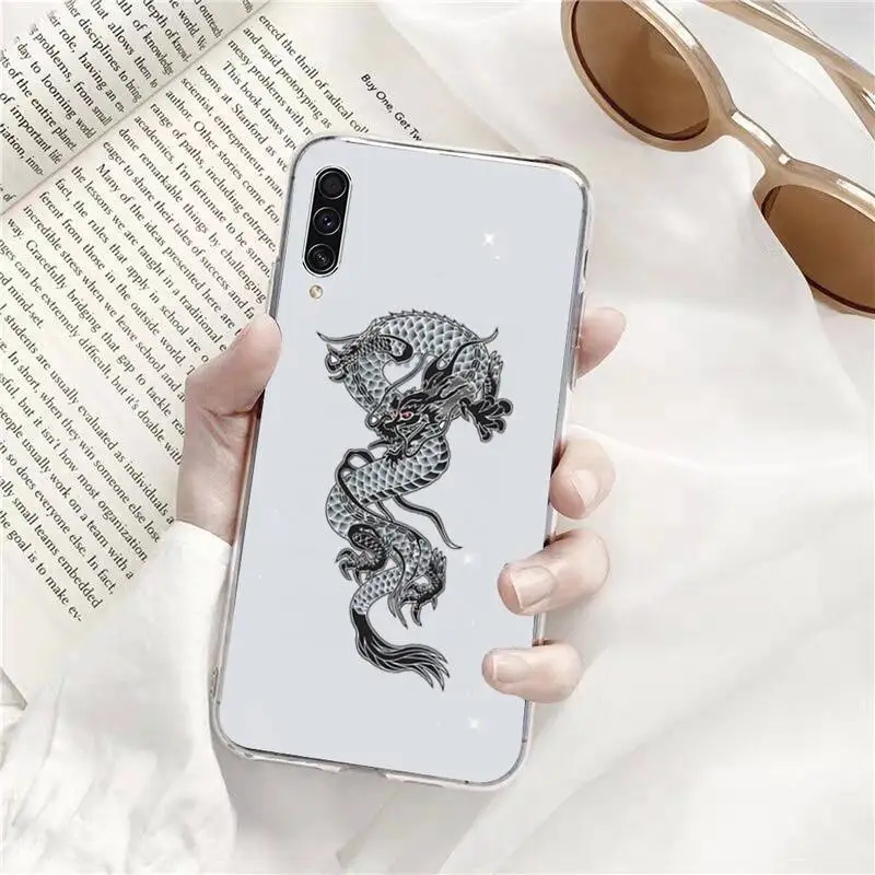 

luxury dragon Cool Phone Case Transparent Clear For Samsung Galaxy A71 A21s S8 S9 S10 plus note 20 ultra