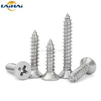 50pcs m1 m1 2 m1 4 m1 7 m2 m2 6 m3 m3 5 m4 mini 304 stainless steel cross phillips flat countersunk head self tapping wood screw