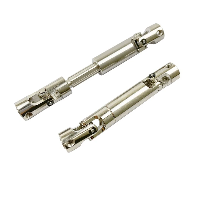 

2 Set RC Car Part: 1 Set Metal CVD Universal Drive Shaft & 1 Set Metal Shock Absorber Damper Accessories,Yellow