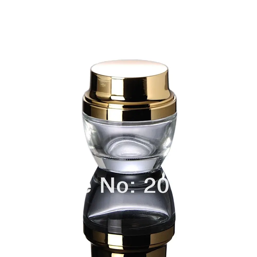 Стеклянная банка 50 г Красного/прозрачного/черного/золотого цвета для