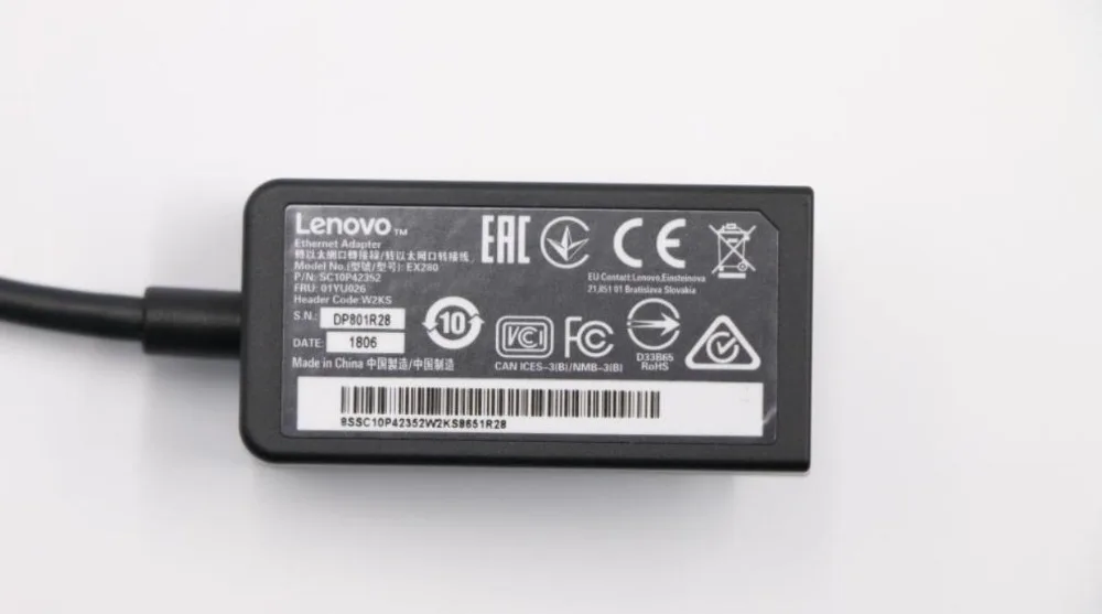 Новинка для Lenovo ThinkPad X1 Carbon 2018 X280 T490S X390 Ethernet удлинитель RJ45 адаптер Dongle Cable 01YU026