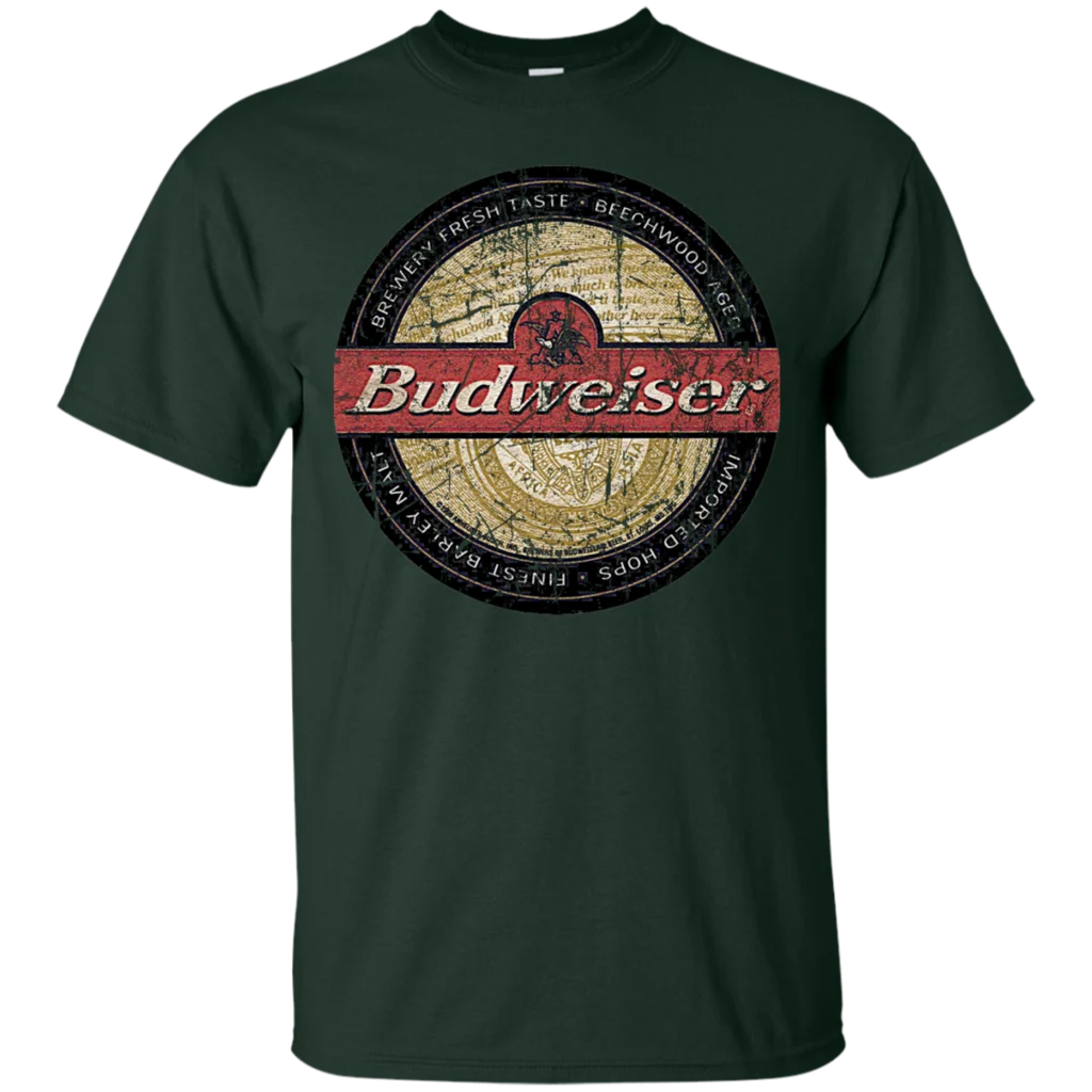 Футболка Budweiser Beer изготовленная на заказ с рисунком поношенного горка футболка