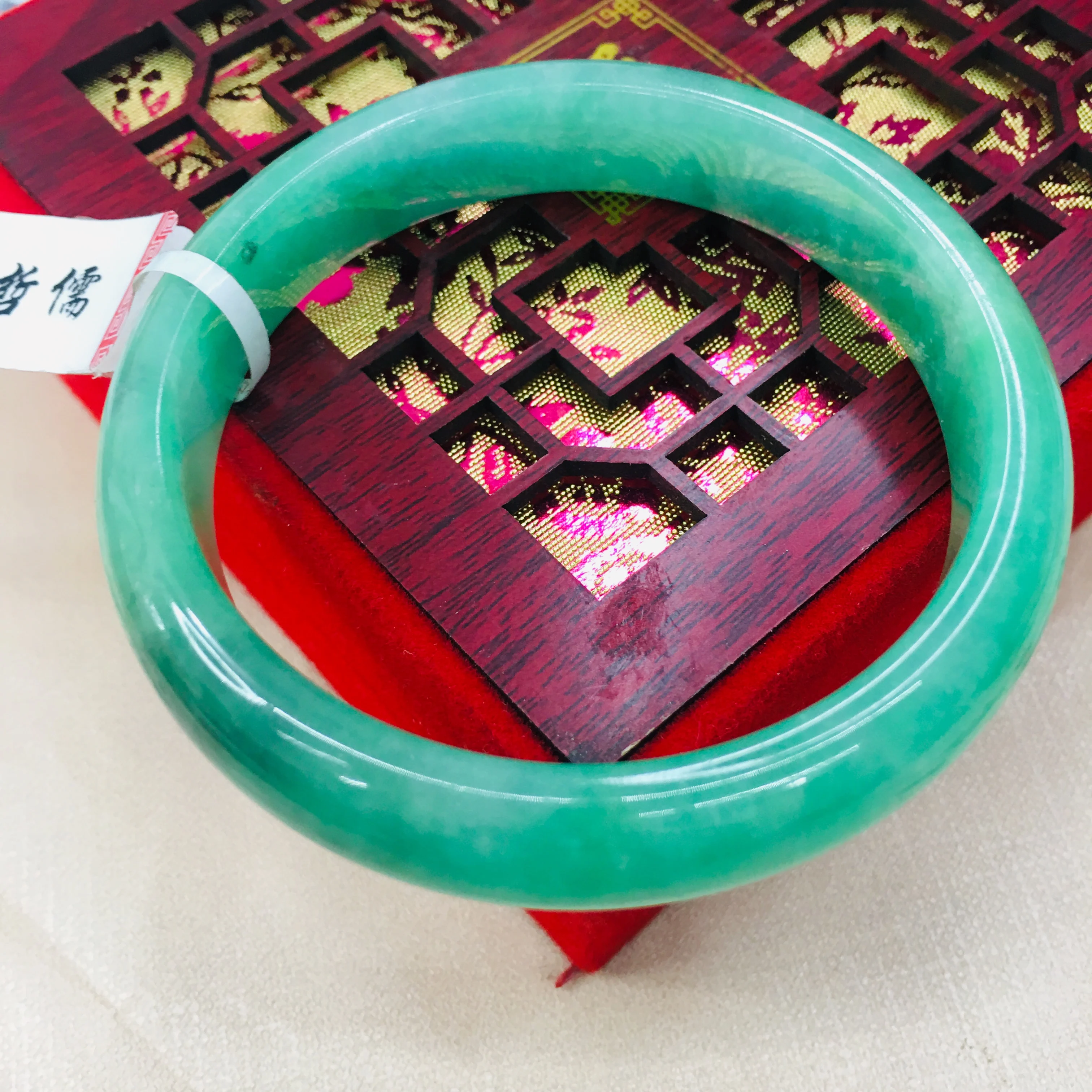 Zheru ювелирные изделия чистый натуральный жадеитовый браслет Элегантный Светло