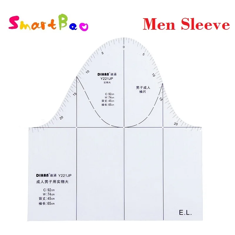 

1:1 Men's Sleeve Clothing Prototype Fashion Design Ruler Pattern Making Tool