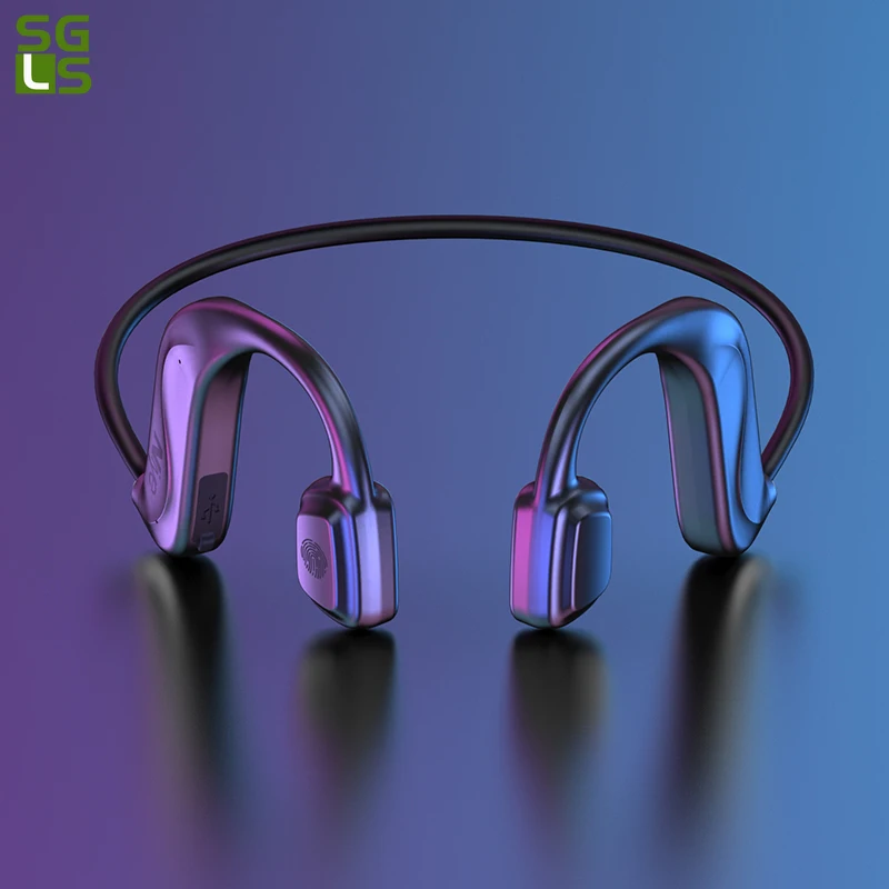 

TWS Bone Conduction Wireless Bluetooth Earphone Stereo Sport Headphone Waterproof Running Earphones Lightweight Ear Hook Headset