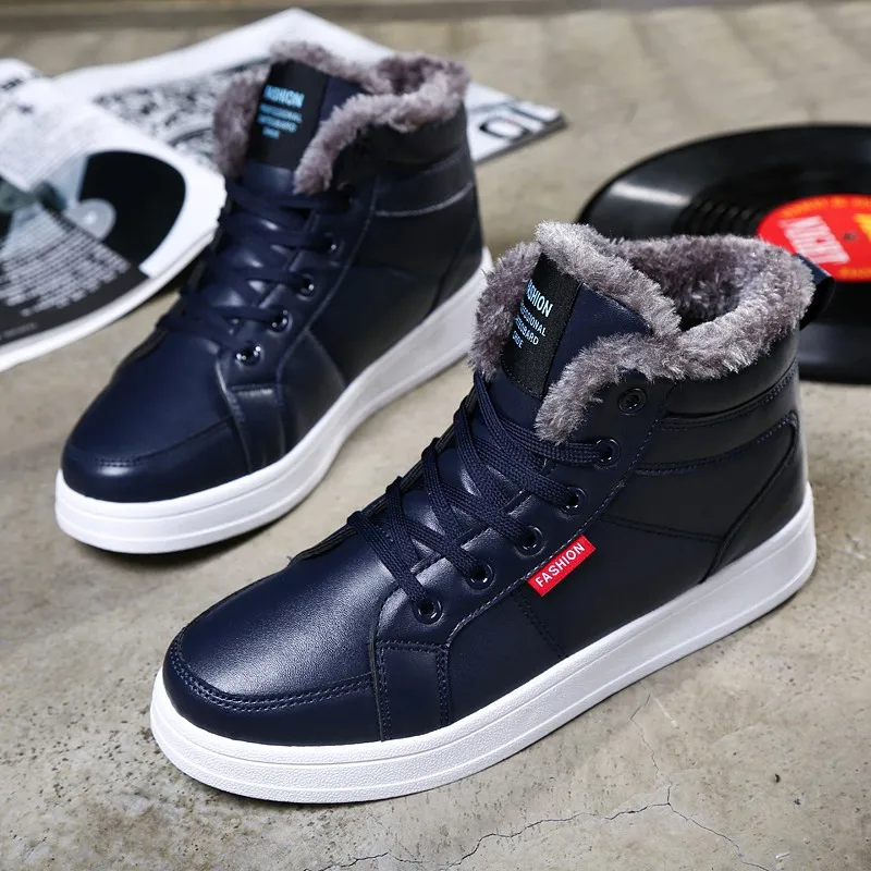 2019 г. Новые зимние ботинки мужские Осень-Зима мужская повседневная модная обувь